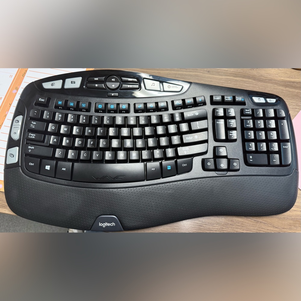 Logitech K350 Wireless Keyboard Comfort Wave Ergonomic